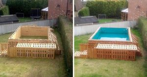 How To Build The Coolest Looking ‘Pallet Swimming Pool’ Ever, Using Only 40 Pallets!